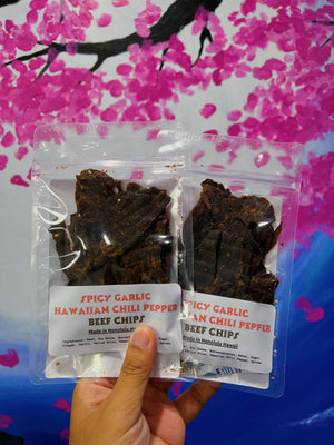 Spicy Garlic Hawaiian Chili Pepper Beef Chips