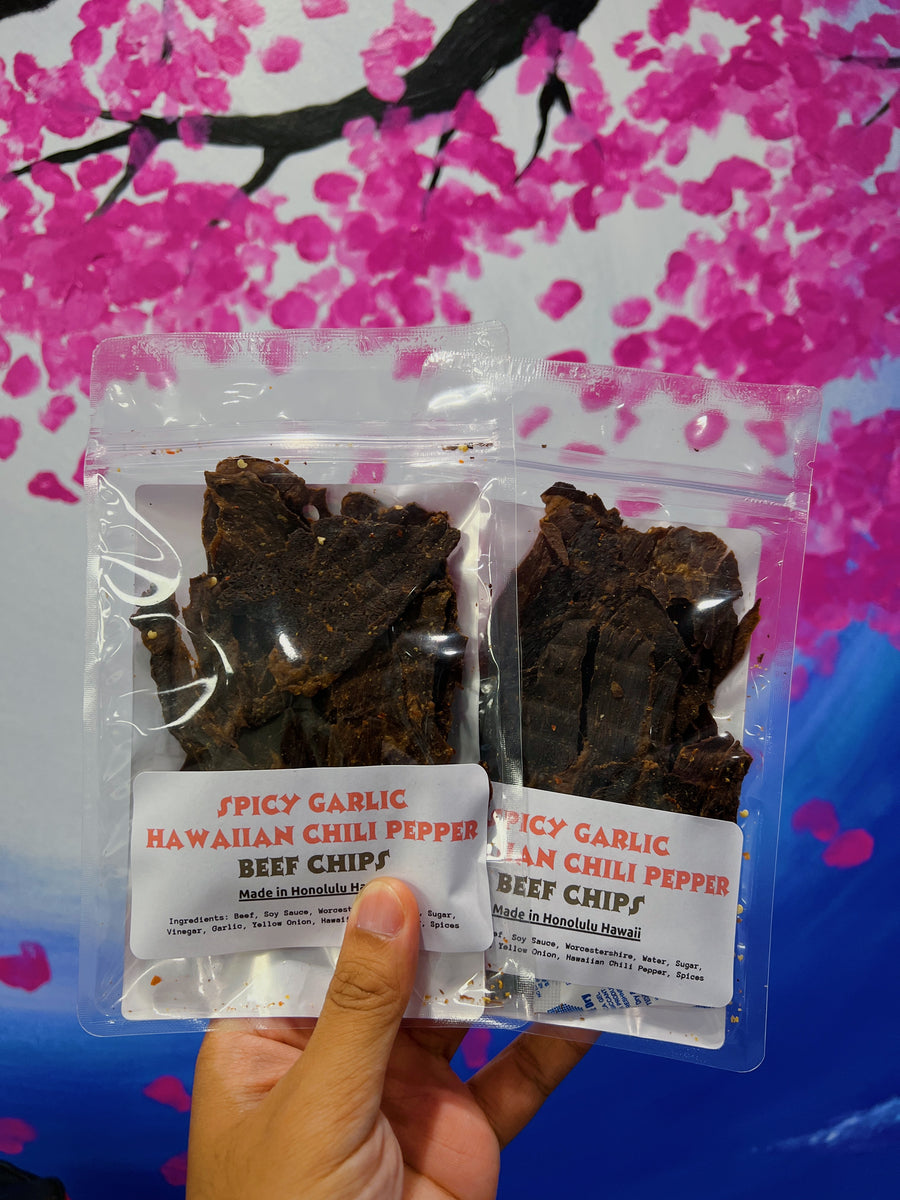 Spicy Garlic Hawaiian Chili Pepper Beef Chips