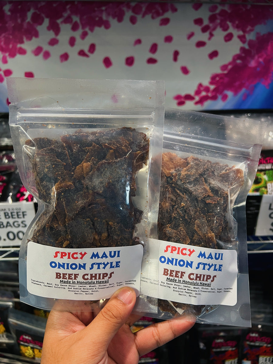 Spicy Maui Onion Flavored Beef Chips