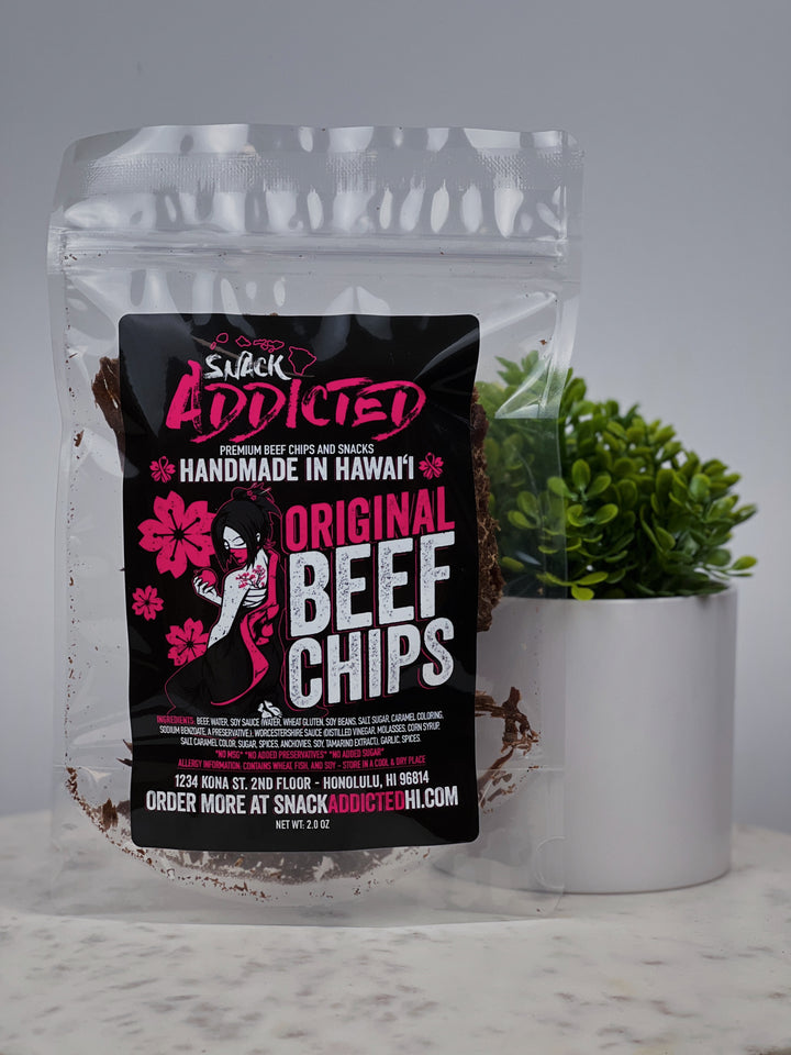 Our Original Crispy Beef Jerky flavor. We like to call them Beef Chips
