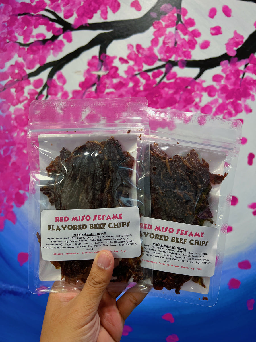 Red Miso Sesame Flavored Beef Chips