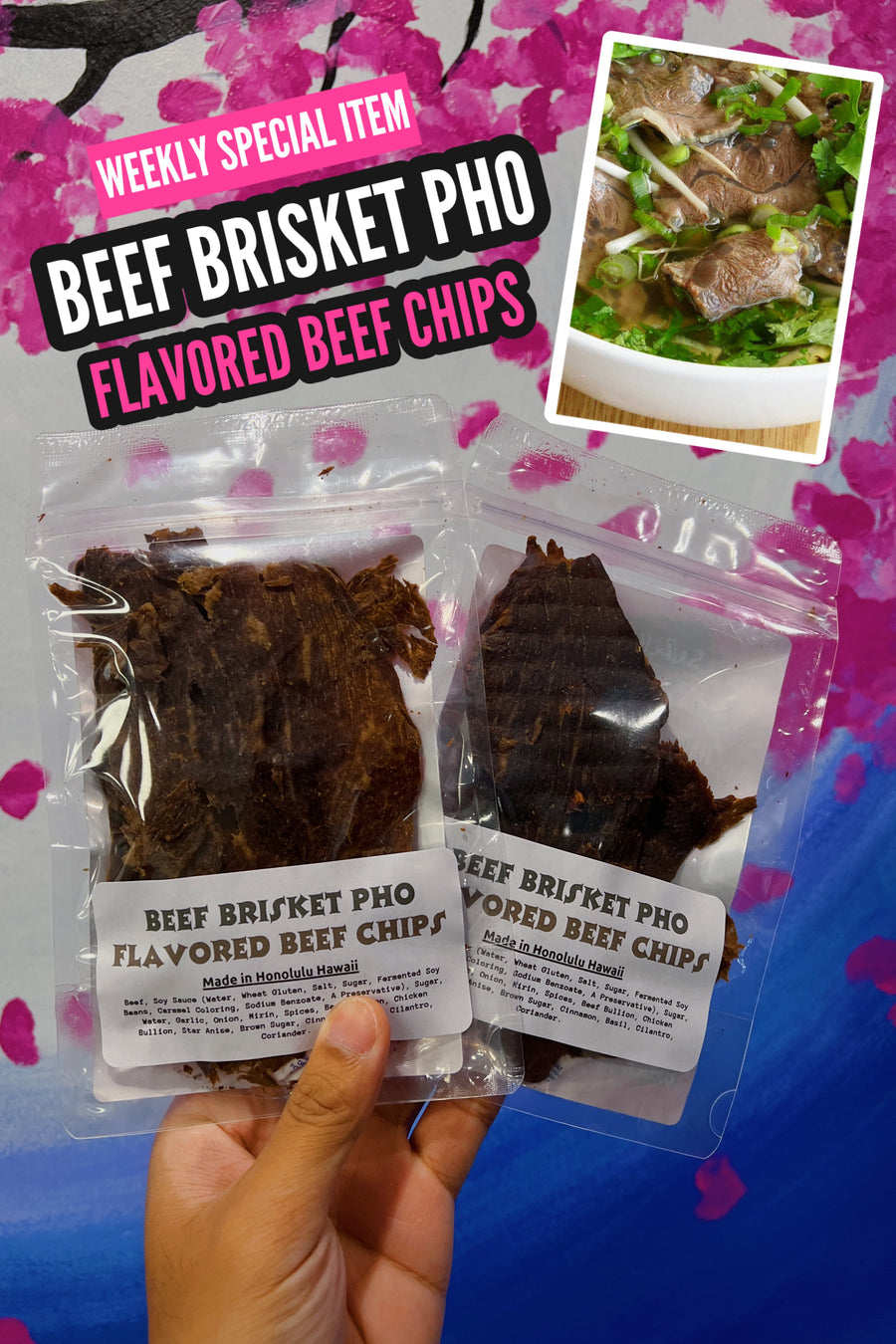 Beef Brisket Pho Flavored Beef Chips