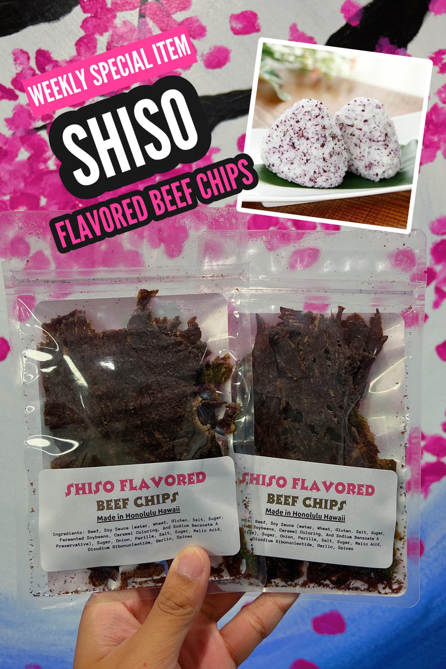 Shiso Flavored Beef Chips