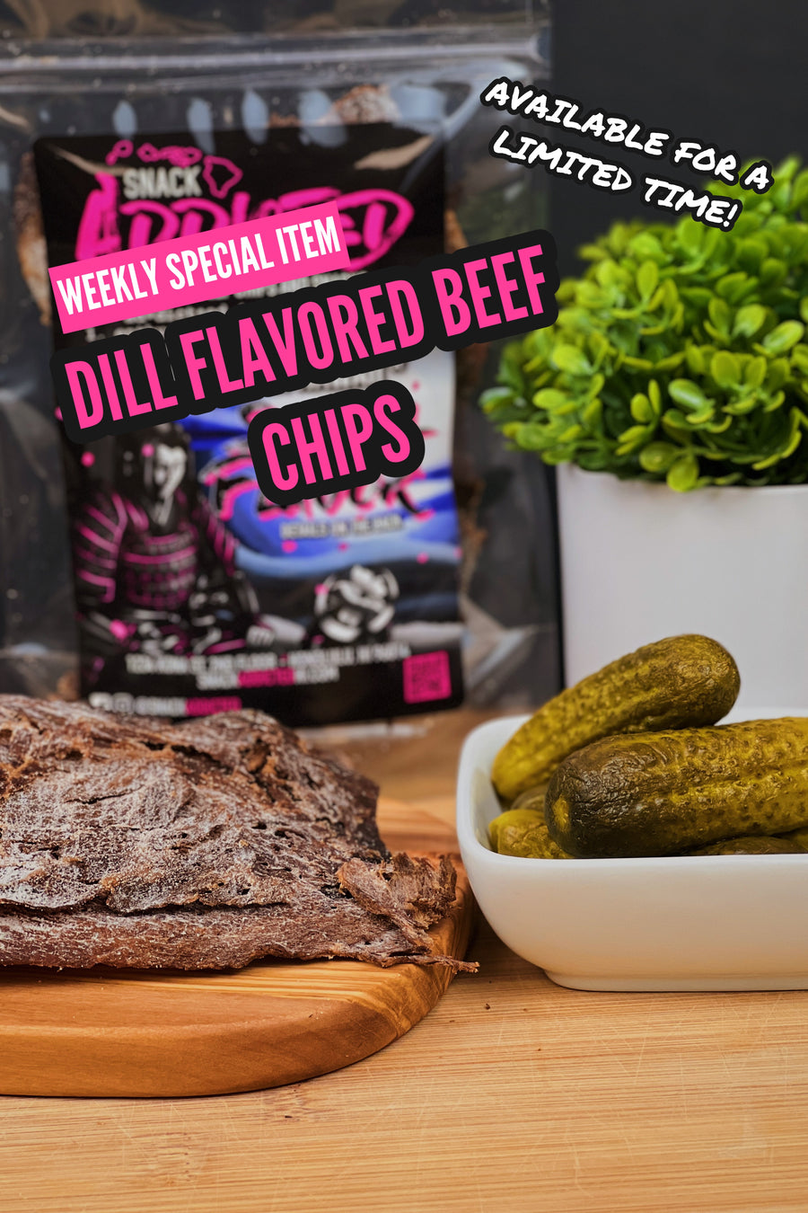 Dill Flavored Beef Chips