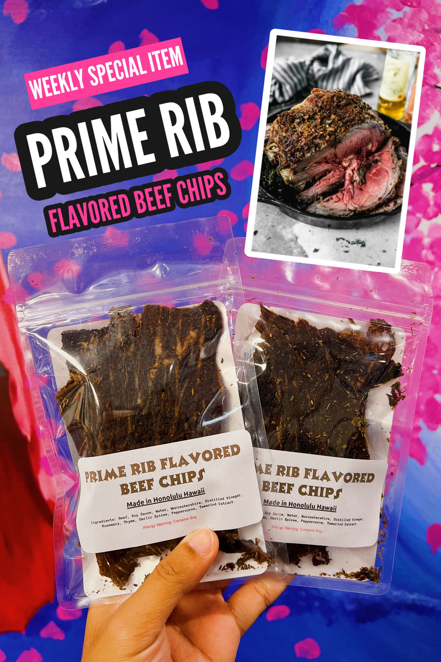 Prime Rib Flavored Beef Chips