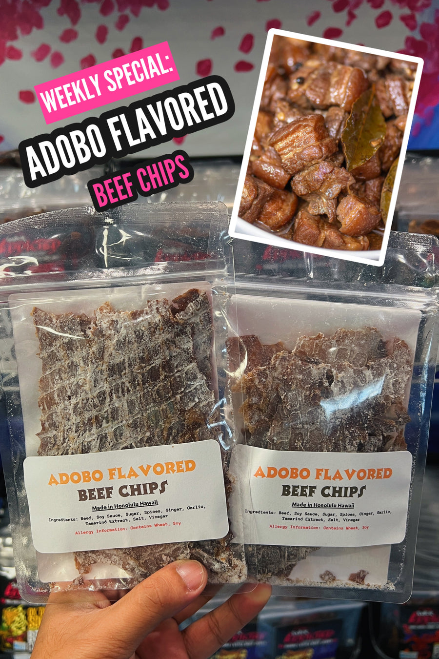 Adobo Flavored Beef Chips