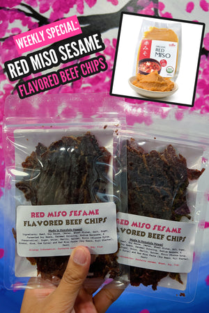 Red Miso Sesame Flavored Beef Chips