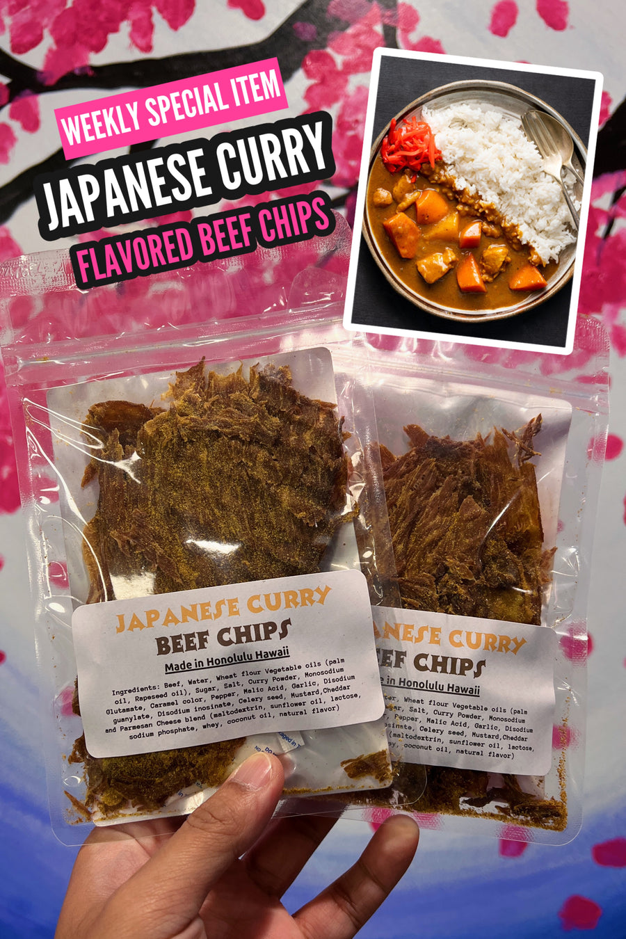 Japanese Curry Beef Chips