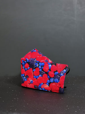 (Berries 01) Origami Cloth Mask