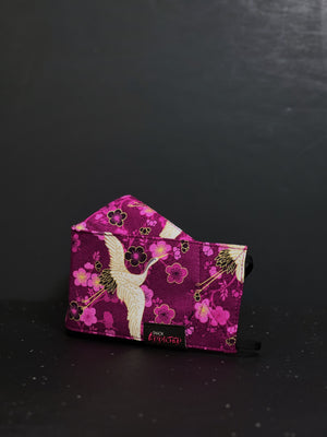 (Purple 02) Origami Cloth Mask