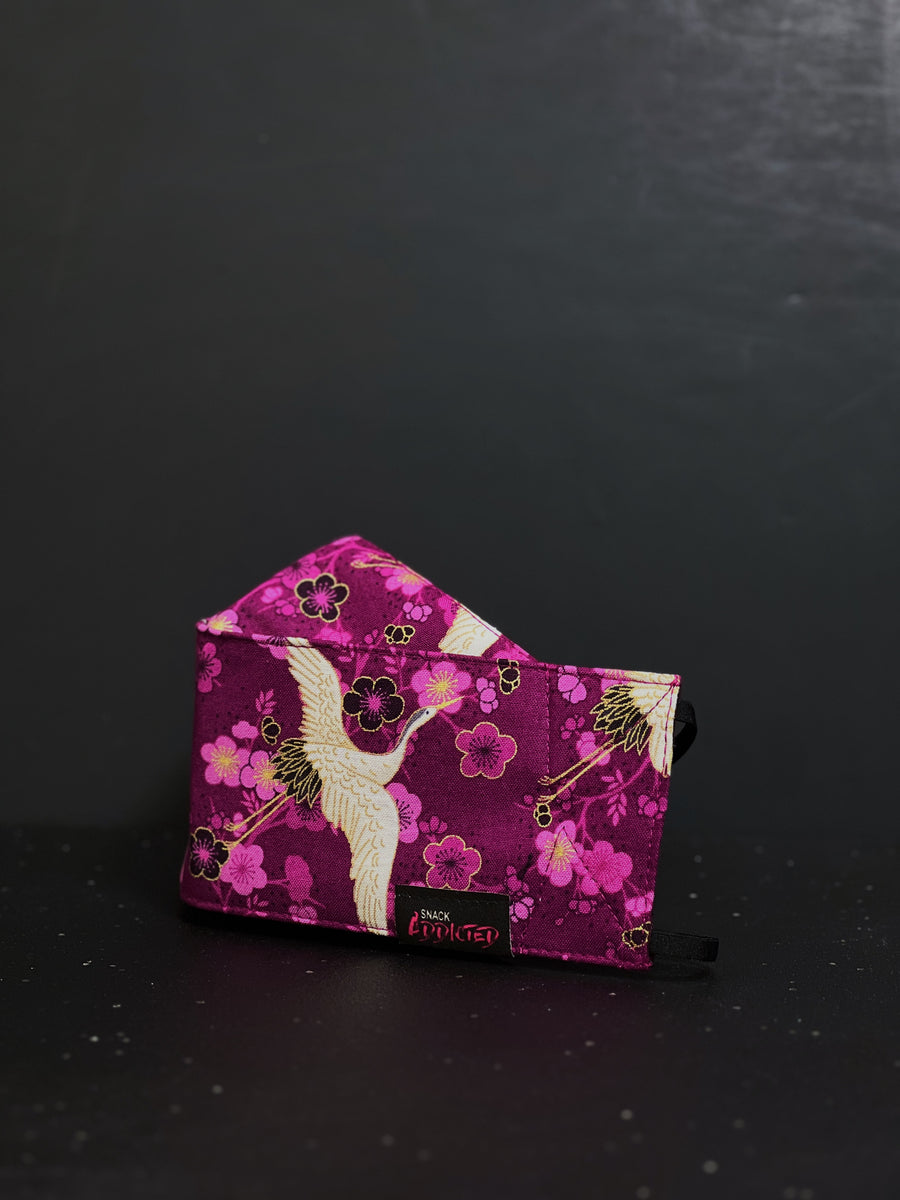 (Purple 02) Origami Cloth Mask