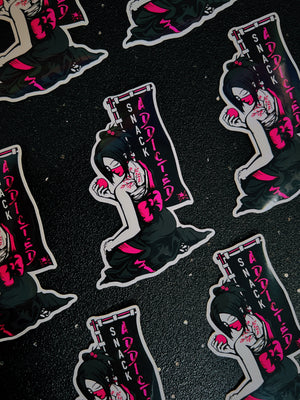 Snack Addicted Sticker
