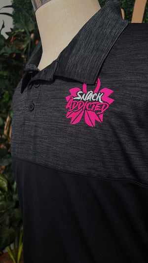 Snack Addicted Golf Polo (Black)