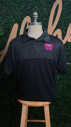 Snack Addicted Golf Polo (Black)